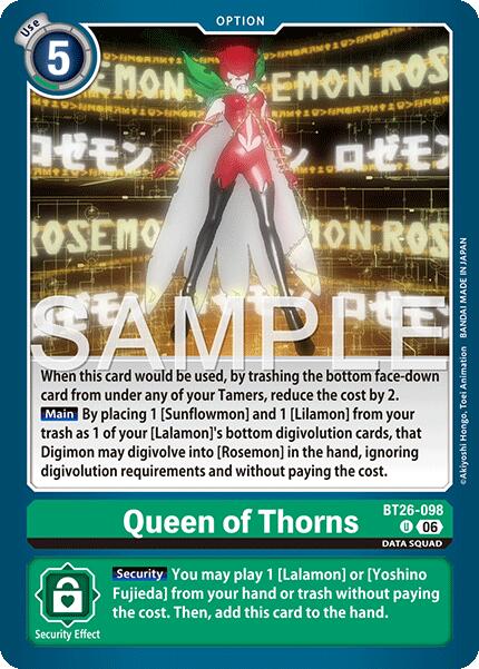 Queen of Thorns [BT26-098] [Timeless Bonds] | Clutch Gaming