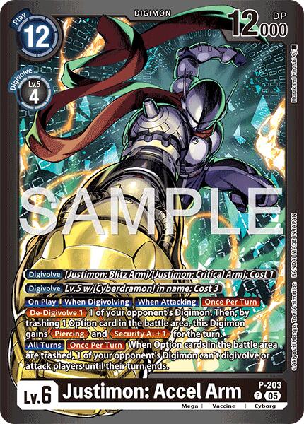 Justimon: Accel Arm [P-203] [Limited Card Pack -Final Crest-] | Clutch Gaming