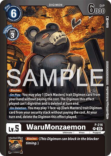 WaruMonzaemon [P-216] [Limited Card Pack -Final Crest-] | Clutch Gaming