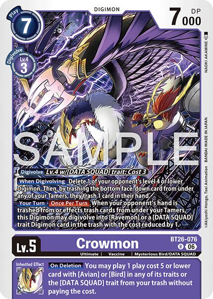 Crowmon [BT26-076] [Timeless Bonds] | Clutch Gaming