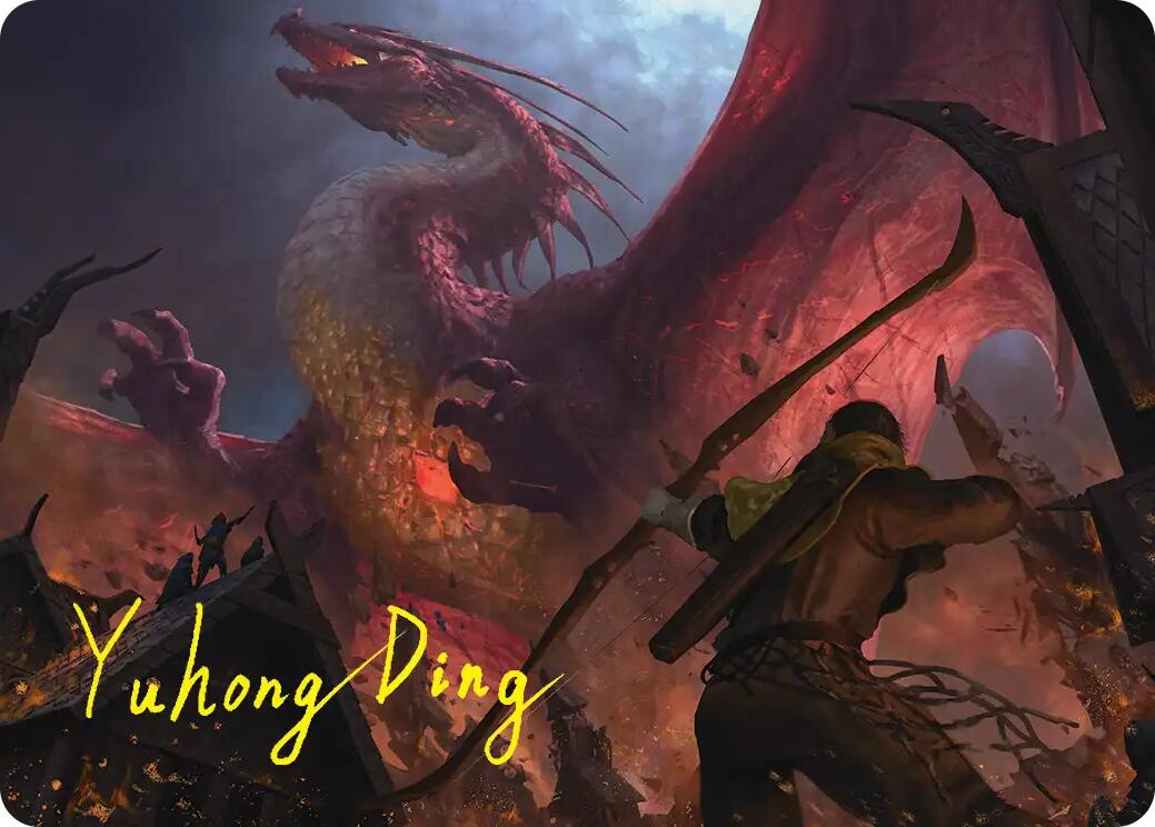 Magnificent End Art Card (Gold-Stamped Signature) [The Hobbit Art Series] | Clutch Gaming