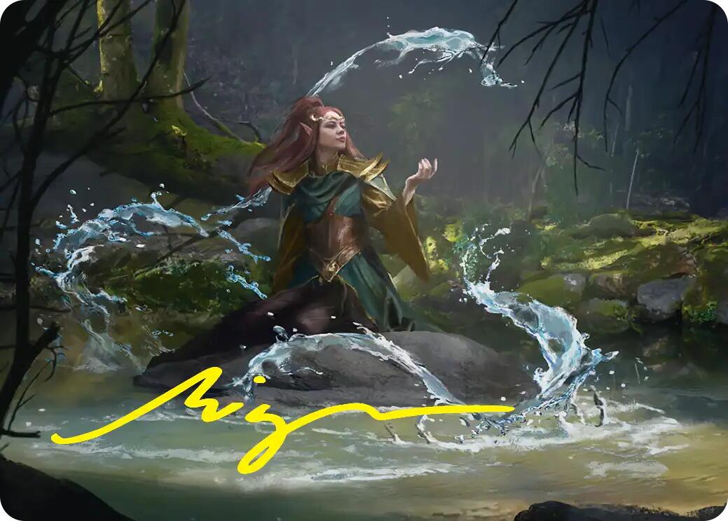 Mirkwood Meditator Art Card (Gold-Stamped Signature) [The Hobbit Art Series] | Clutch Gaming