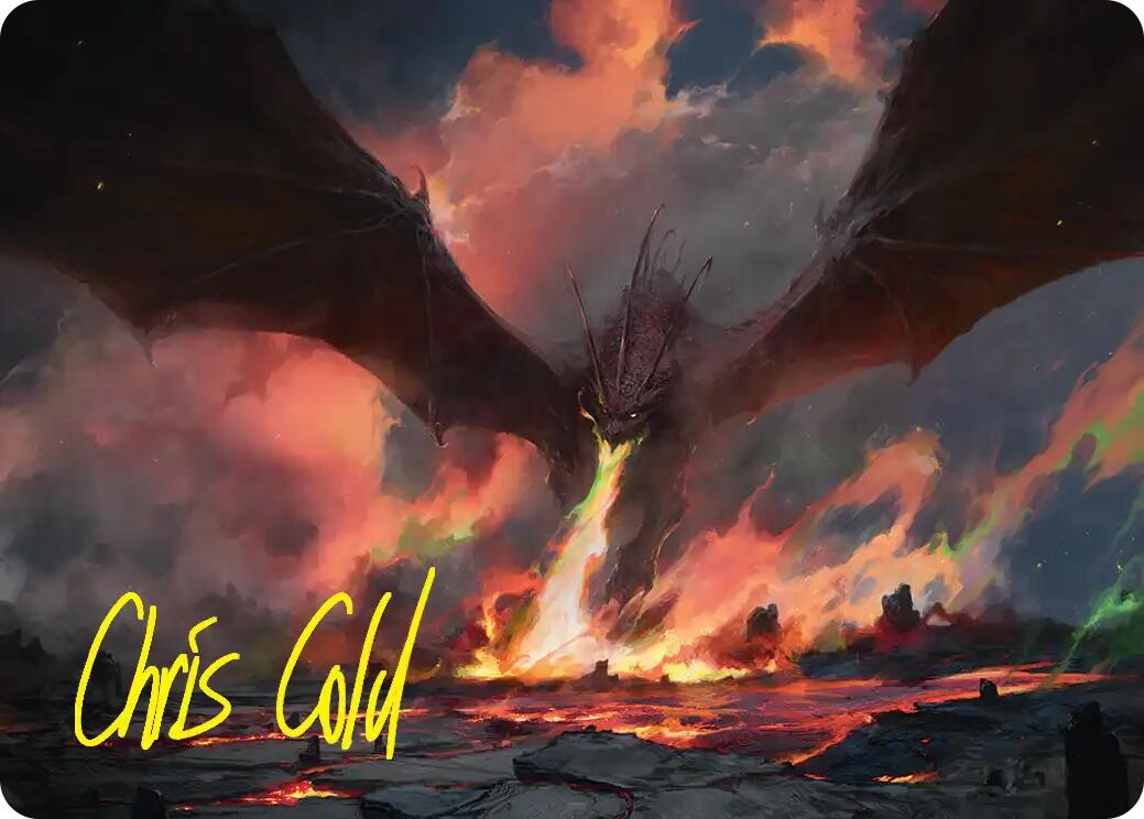 Smaug, the Great Calamity Art Card (Gold-Stamped Signature) [The Hobbit Art Series] | Clutch Gaming