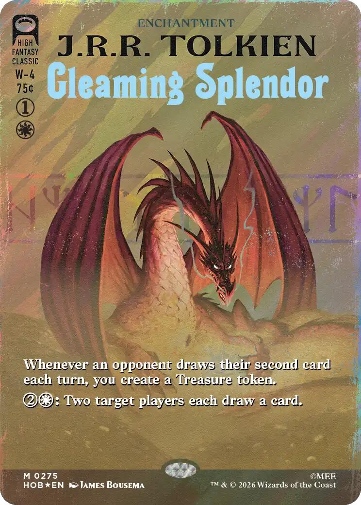 Gleaming Splendor (Borderless) (Surge Foil) [The Hobbit] | Clutch Gaming