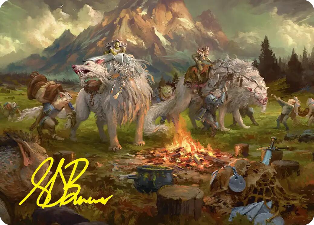 Mount Gundabad Mobilizes Art Card (Gold-Stamped Signature) [The Hobbit Art Series] | Clutch Gaming