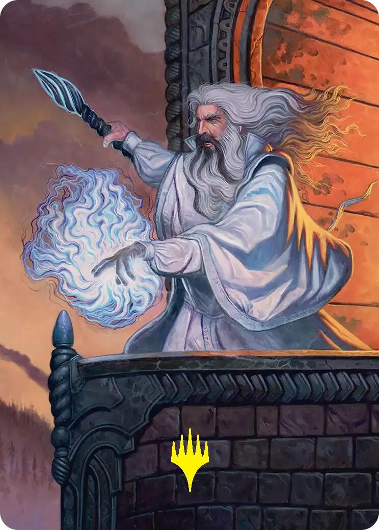 Saruman of Many Colors Art Card (Gold-Stamped) [The Hobbit Art Series] | Clutch Gaming
