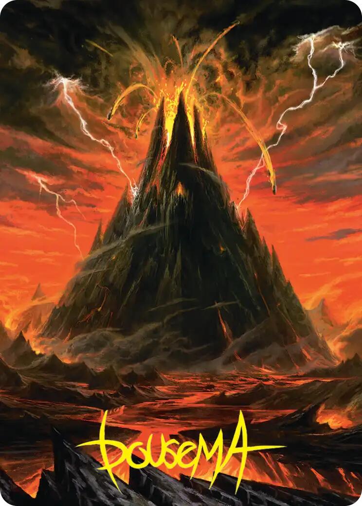 Mount Doom Art Card (Gold-Stamped Signature) [The Hobbit Art Series] | Clutch Gaming