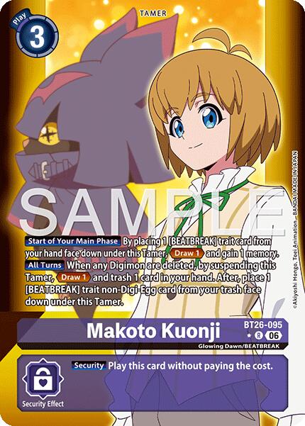 Makoto Kuonji [BT26-095] (Alternate Art) [Timeless Bonds] | Clutch Gaming