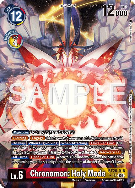 Chronomon: Holy Mode [BT26-016] (Alternate Art) [Timeless Bonds] | Clutch Gaming