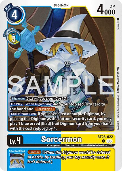 Sorcermon [BT26-022] [Timeless Bonds] | Clutch Gaming