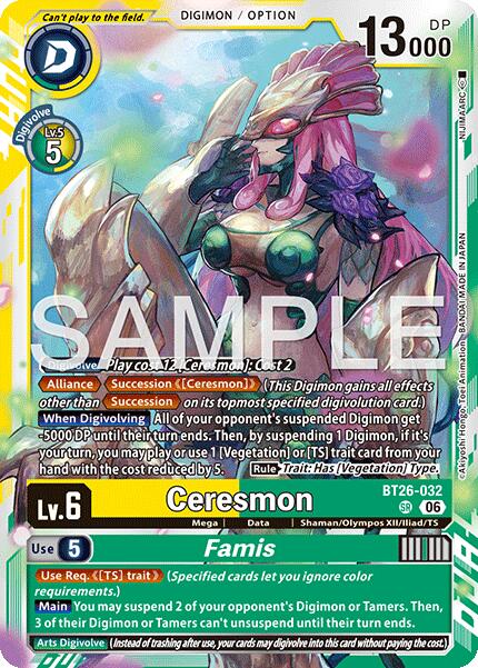 Ceresmon // Famis [BT26-032] [Timeless Bonds] | Clutch Gaming