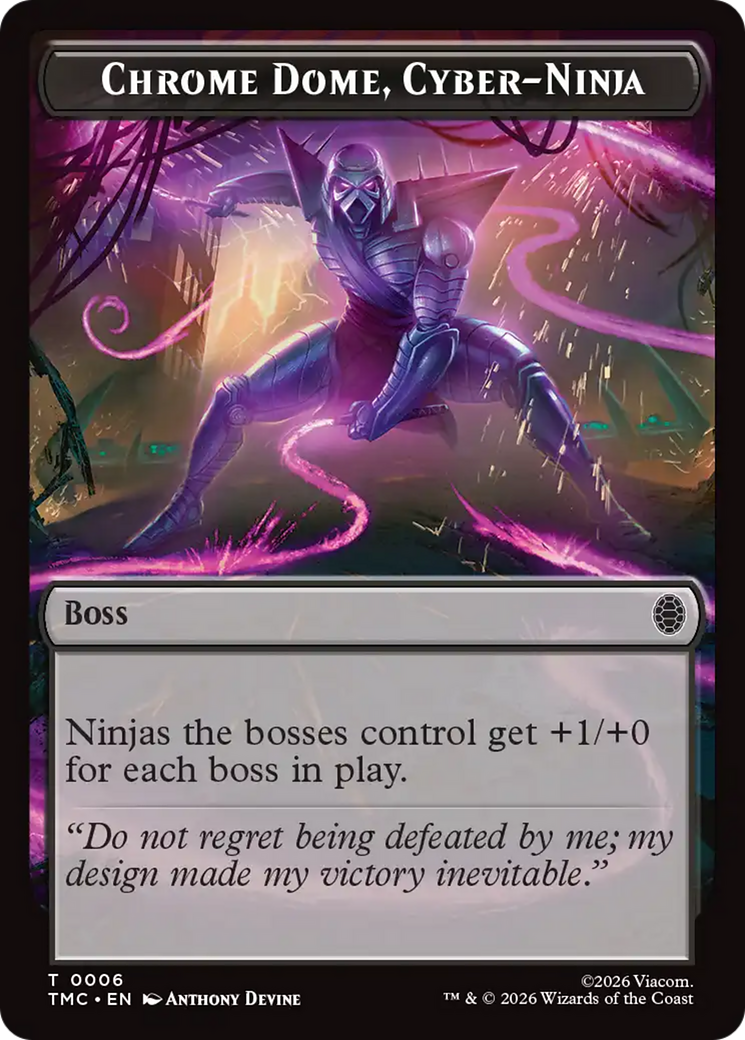 Chrome Dome, Cyber-Ninja [Teenage Mutant Ninja Turtles Commander Tokens] | Clutch Gaming