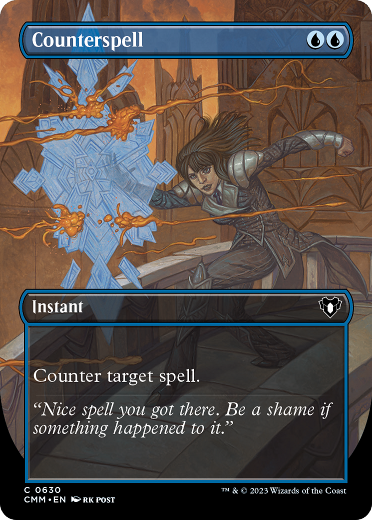 Counterspell (Borderless Alternate Art) [Commander Masters] | Clutch Gaming