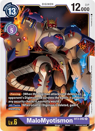 MaloMyotismon [BT3-092] (Revision Pack 2021) [Release Special Booster Promos] | Clutch Gaming