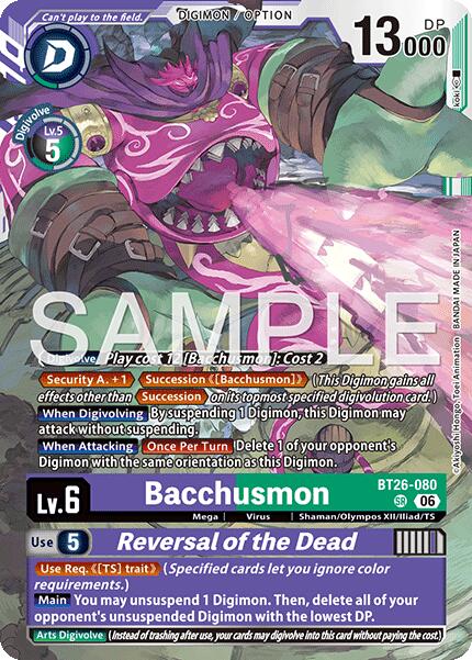 Bacchusmon // Reversal of the Dead [BT26-080] [Timeless Bonds] | Clutch Gaming