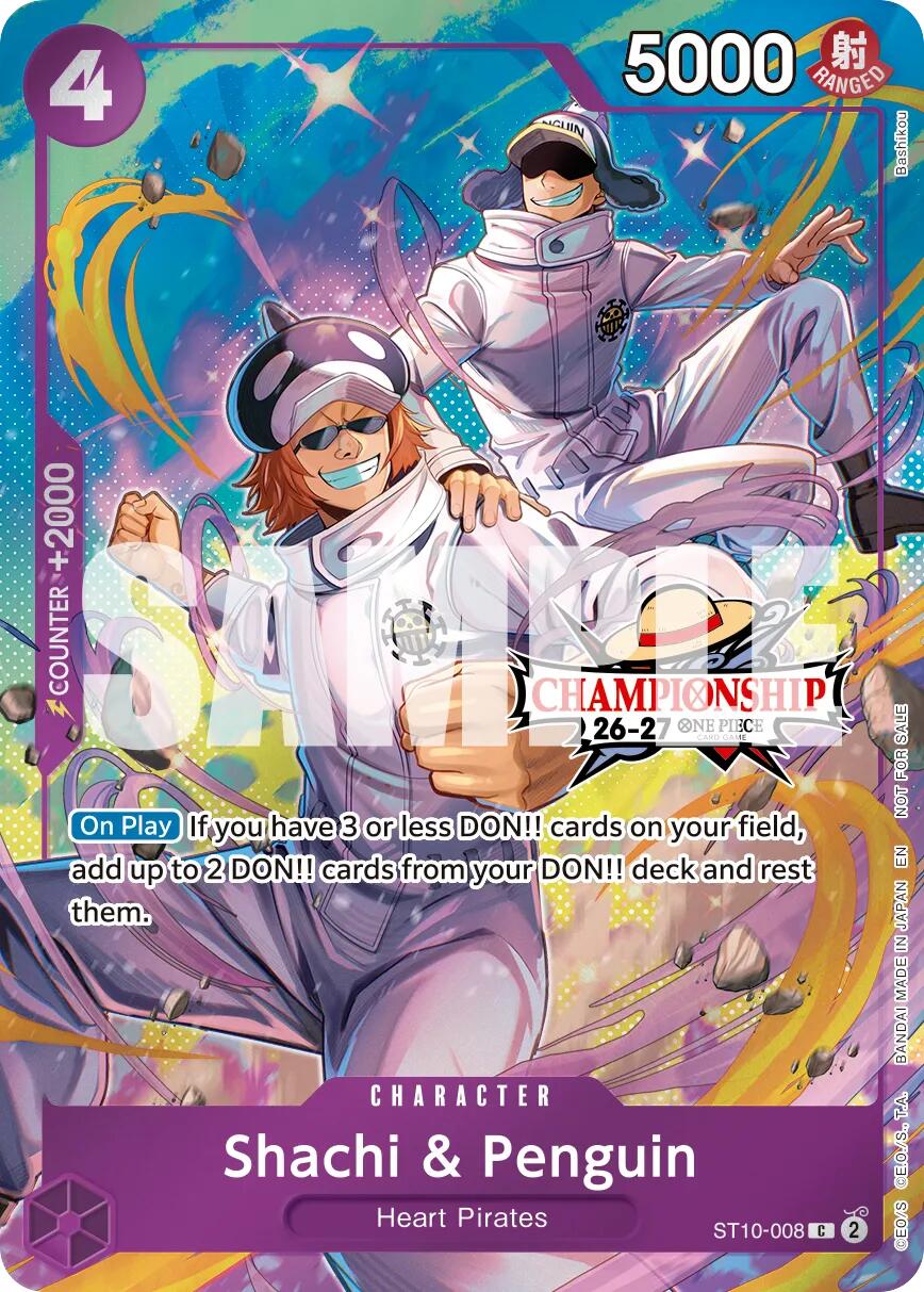 Shachi & Penguin (CS 26-27 Celebration Pack) [One Piece Promotion Cards] | Clutch Gaming