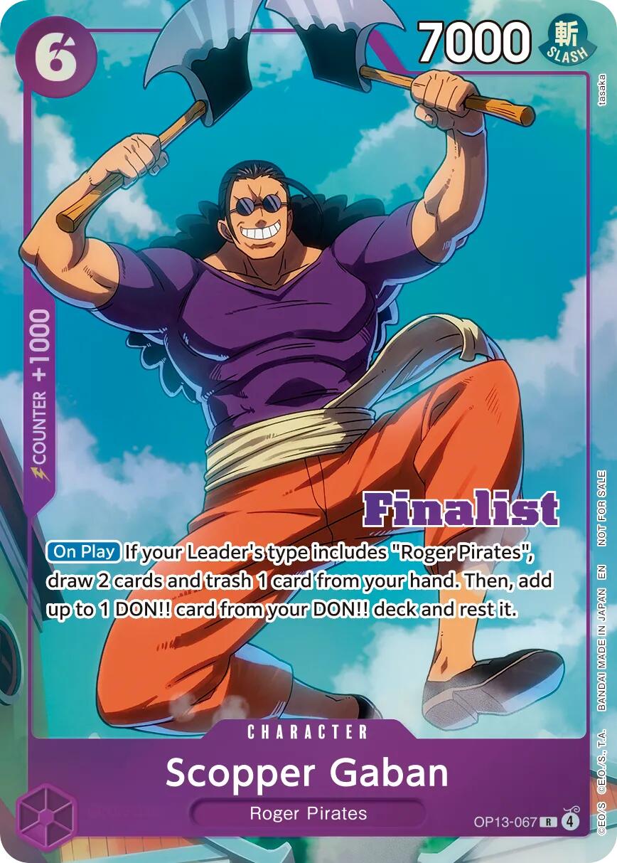 Scopper Gaban (CS 26-27 Finalist Card Set Vol.1) [One Piece Promotion Cards] | Clutch Gaming