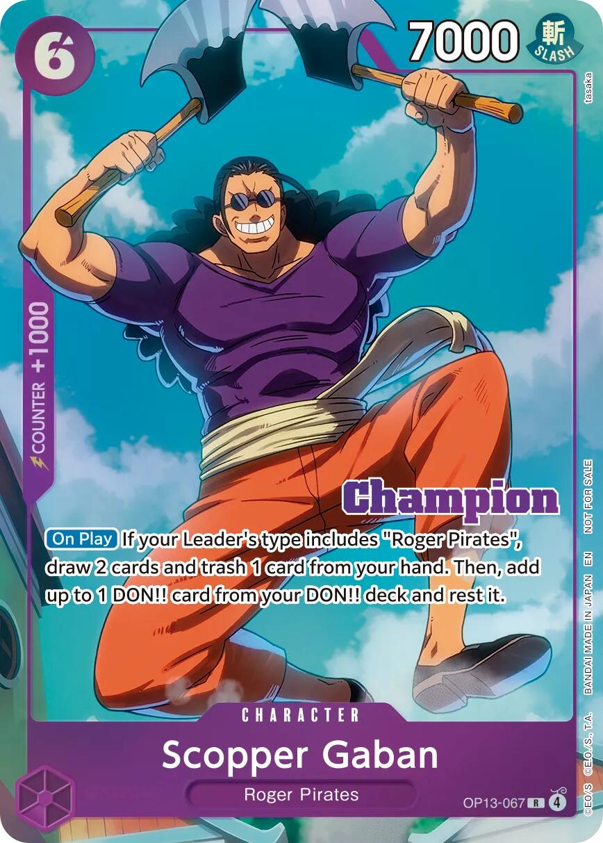 Scopper Gaban (CS 26-27 Winner Card Set Vol.1) [One Piece Promotion Cards] | Clutch Gaming
