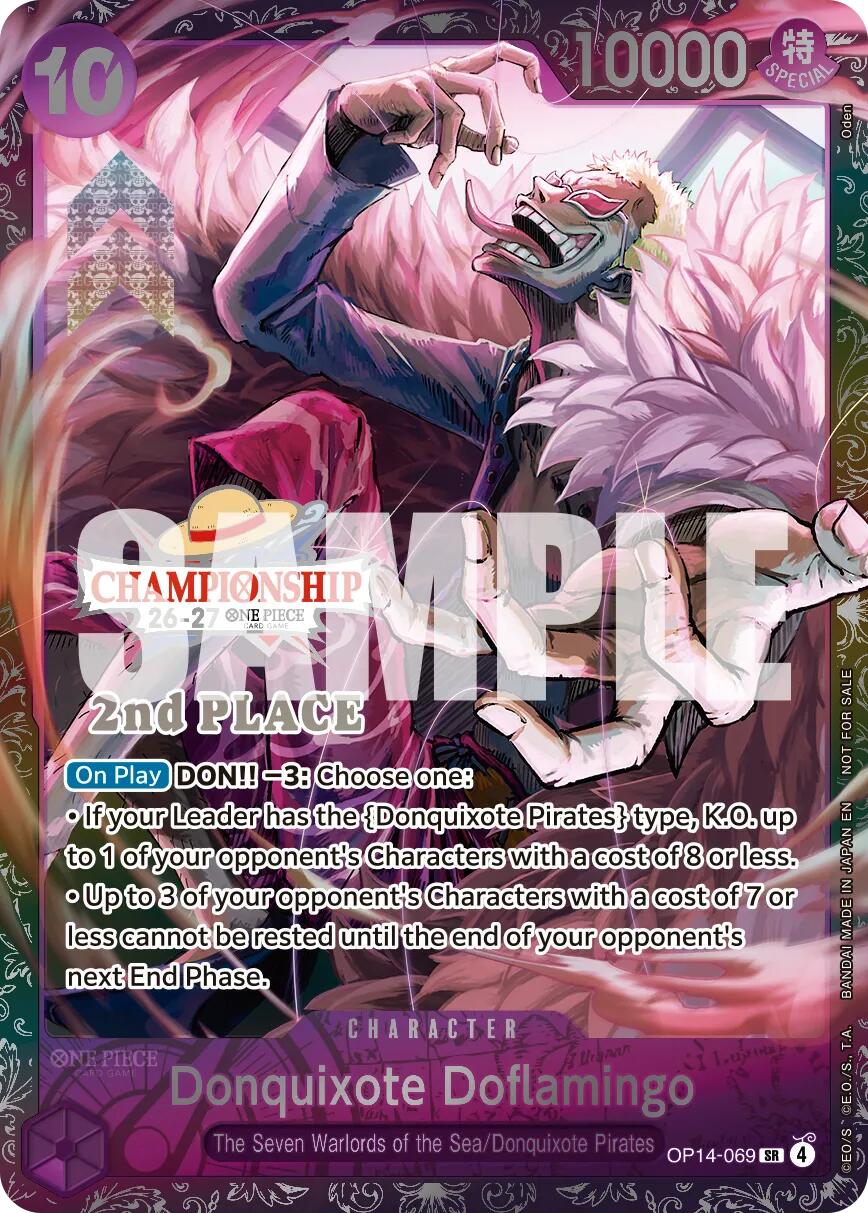 Donquixote Doflamingo (CS 26-27 2nd Place Trophy Card) [One Piece Promotion Cards] | Clutch Gaming