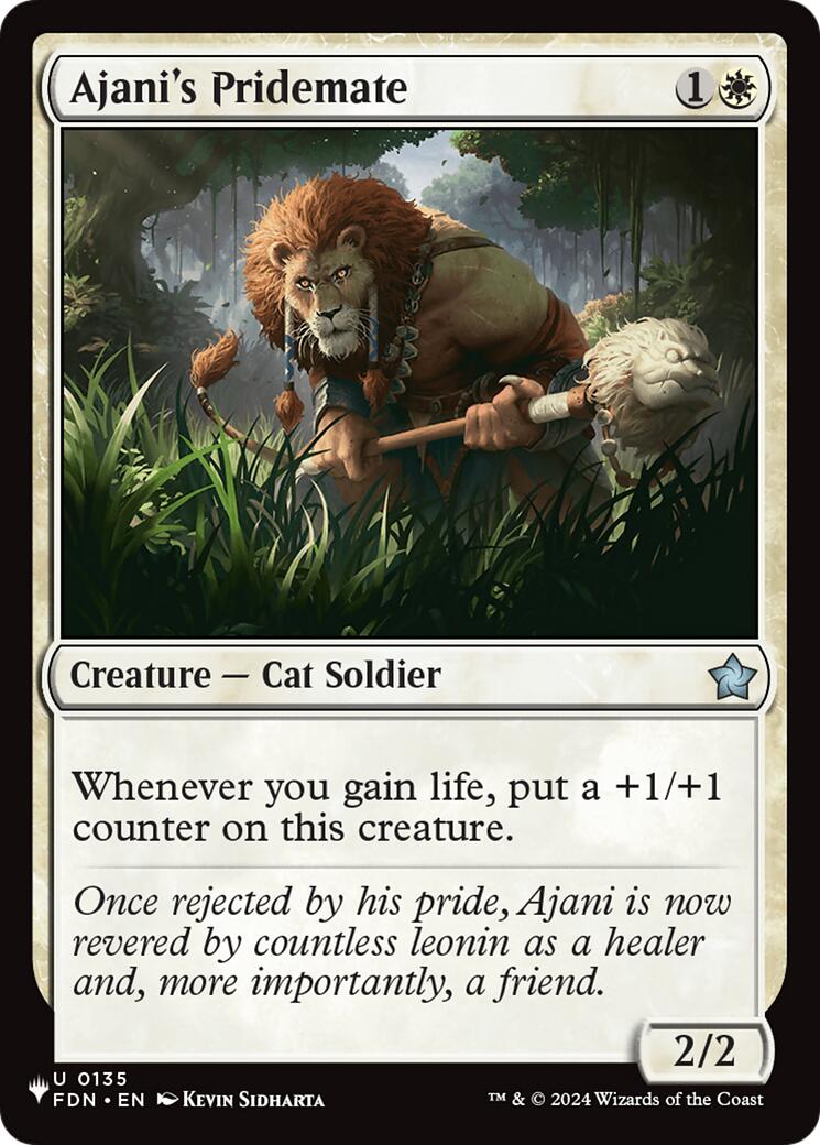 Ajani's Pridemate (FDN) [The List] | Clutch Gaming