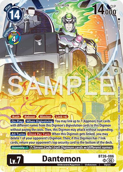 Dantemon [BT26-086] [Timeless Bonds] | Clutch Gaming