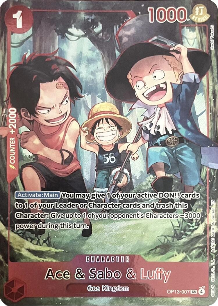 Ace & Sabo & Luffy (English Version 3rd Anniversary Set) [One Piece Promotion Cards] | Clutch Gaming