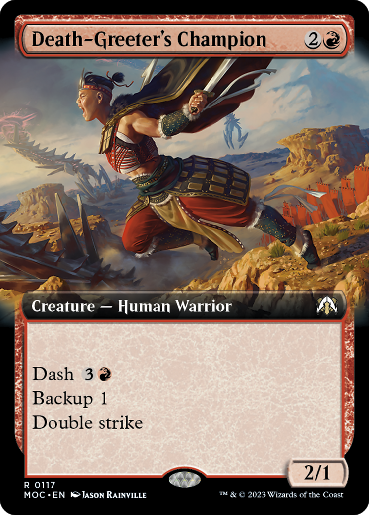 Death-Greeter's Champion (Extended Art) [March of the Machine Commander] | Clutch Gaming