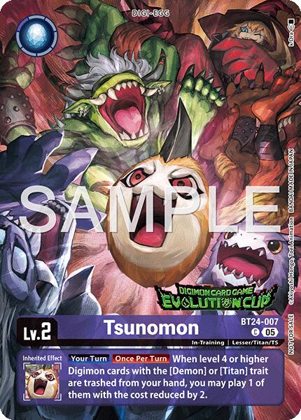 Tsunomon [BT24-007] (Evolution Cup 2026 Vol. 3) [Time Stranger] | Clutch Gaming