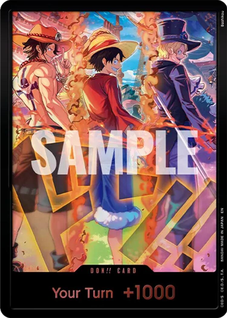 DON!! Card (English Version 3rd Anniversary Set) (Ace, Luffy, Sabo) [One Piece Promotion Cards] | Clutch Gaming
