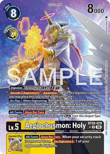 Aegiochusmon: Holy [BT26-029] (Alternate Art) [Timeless Bonds] | Clutch Gaming