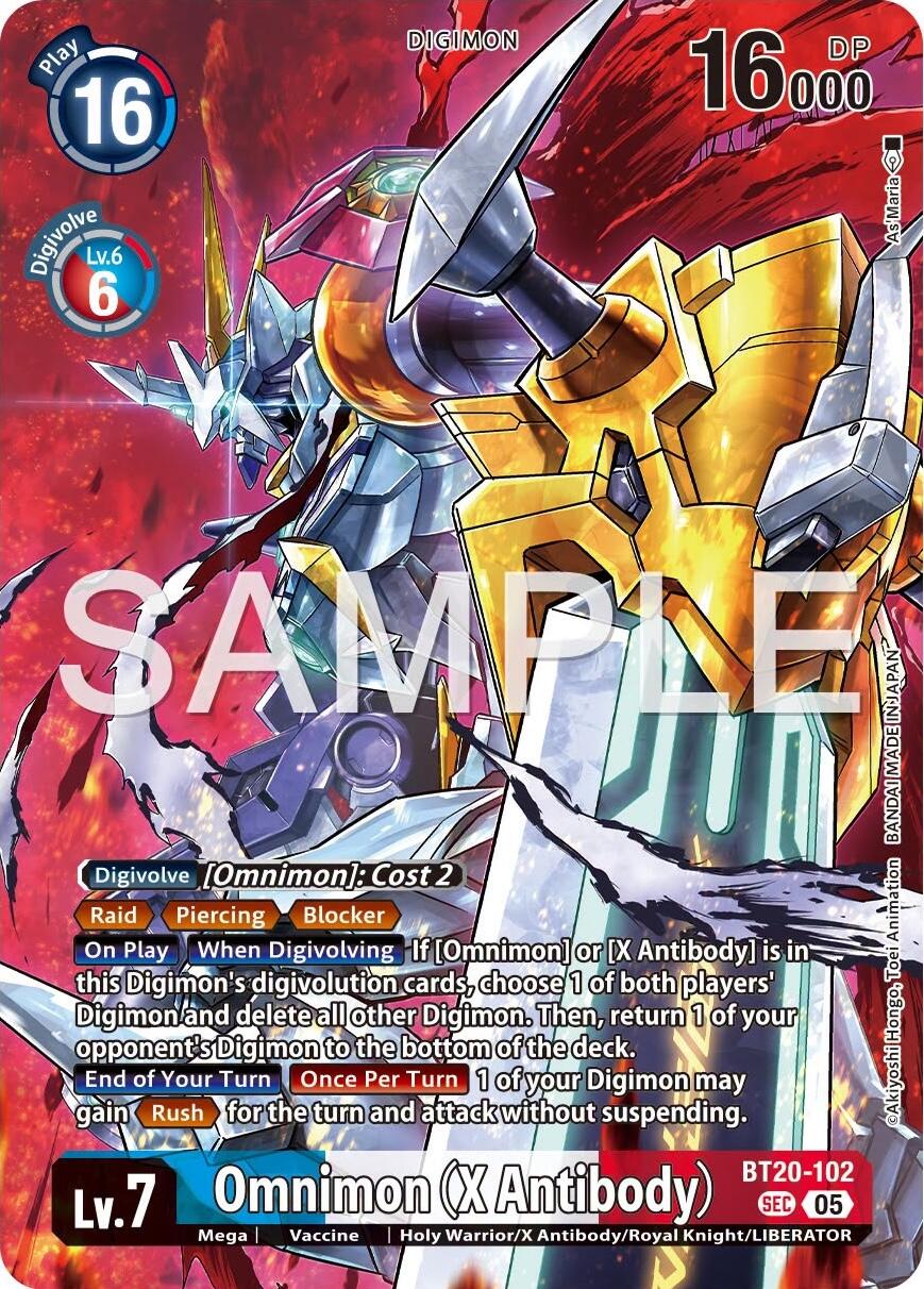 Omnimon [BT20-102] (X Antibody) (Tamer's Selection Box Ver. X Antibody) [Promotional Cards] | Clutch Gaming