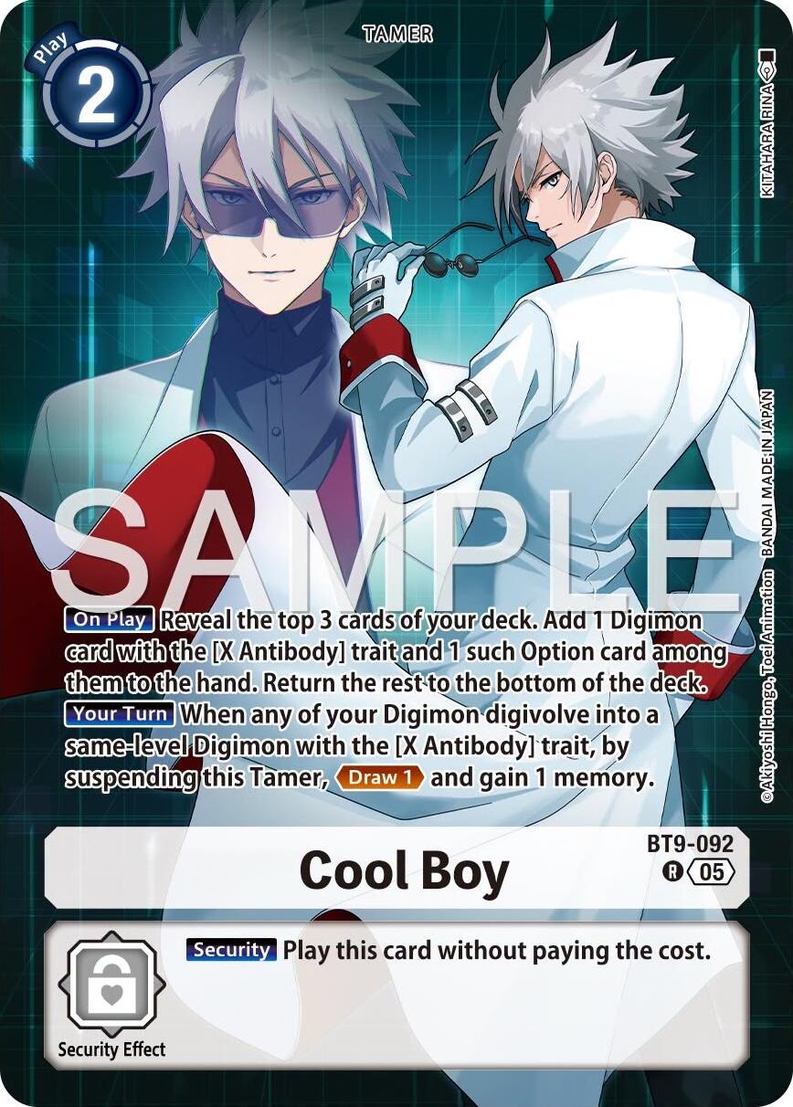 Cool Boy [BT9-092] (Tamer's Selection Box Ver. X Antibody) [Promotional Cards] | Clutch Gaming