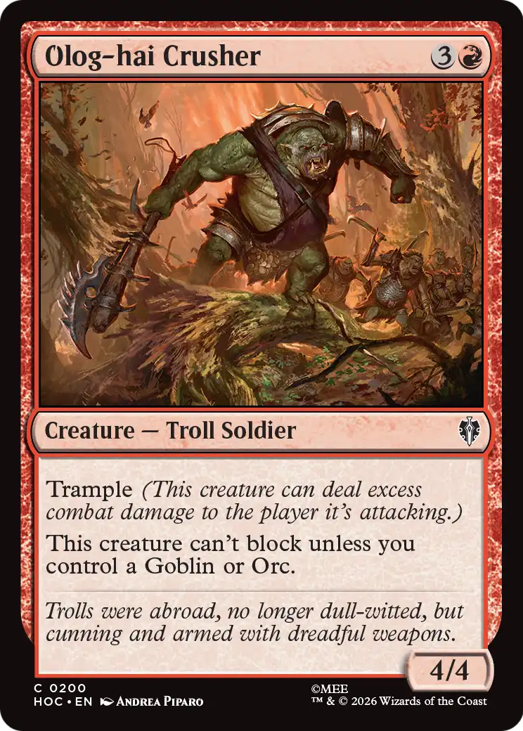 Olog-hai Crusher [The Hobbit: Eternal-Legal] | Clutch Gaming