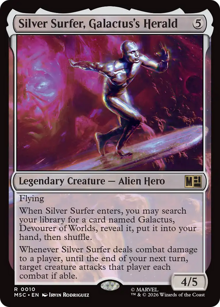 Silver Surfer, Galactus's Herald (Surge Foil) [Marvel Super Heroes Commander] | Clutch Gaming