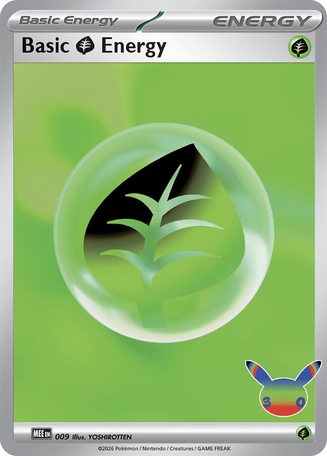 Basic Grass Energy (009) (30th Celebration) [Mega Evolution Energies] | Clutch Gaming