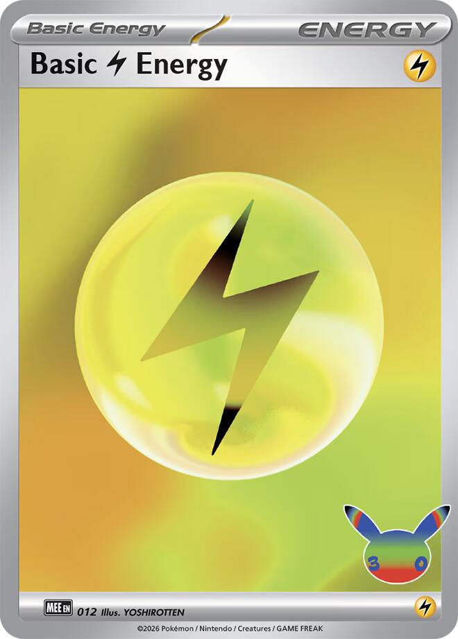 Basic Lightning Energy (012) (30th Celebration) [Mega Evolution Energies] | Clutch Gaming