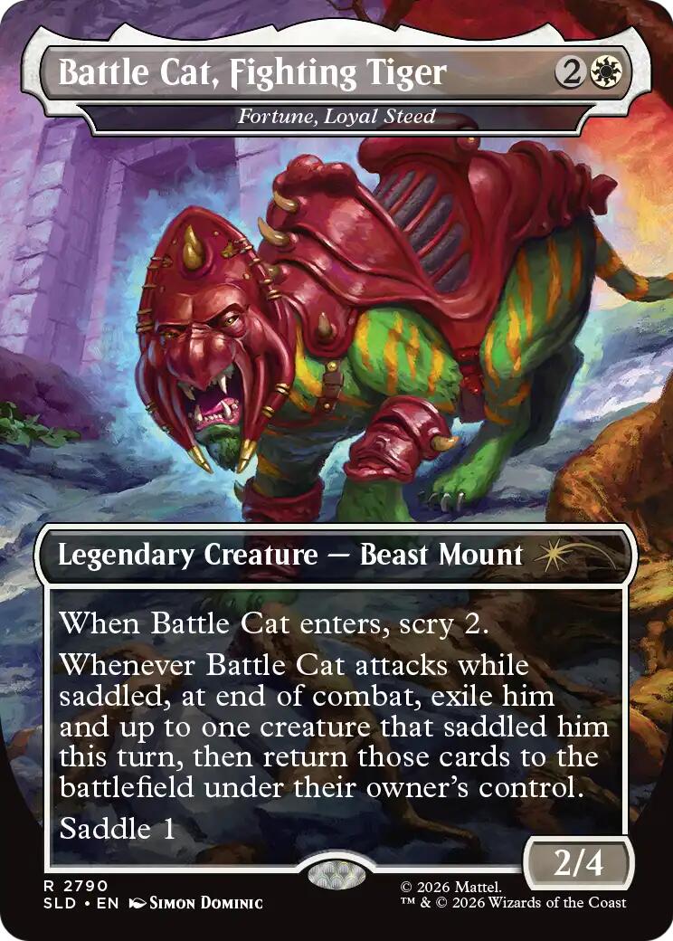 Battle Cat, Fighting Tiger - Fortune, Loyal Steed [Secret Lair Drop Series] | Clutch Gaming