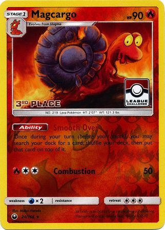 Magcargo (24/168) (League Promo 3rd Place) [Sun & Moon: Celestial Storm] | Clutch Gaming
