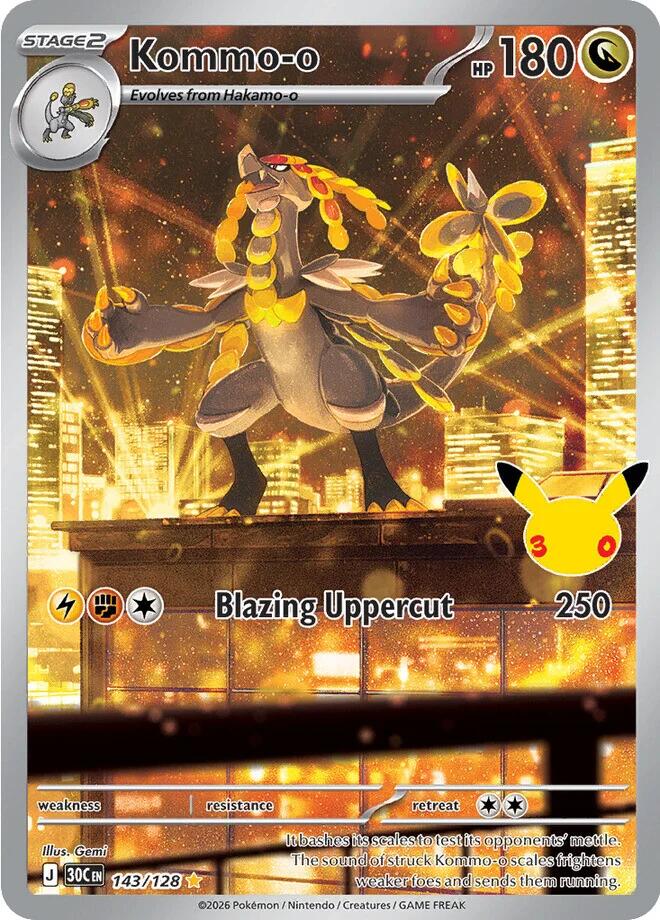 Kommo-o (143/128) [Mega Evolution: 30th Celebration] | Clutch Gaming
