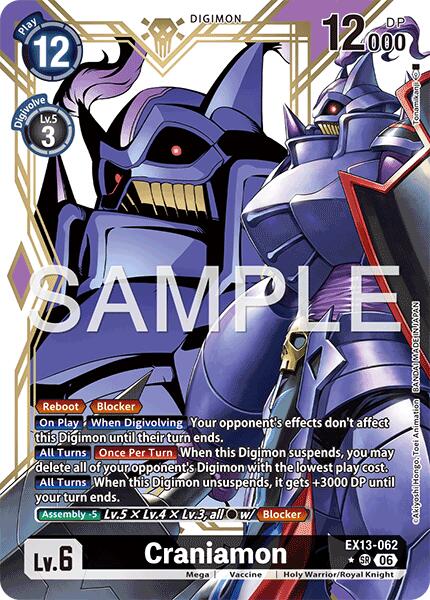 Craniamon [EX13-062] (Alternate Art) [Chivalrous XIII] | Clutch Gaming