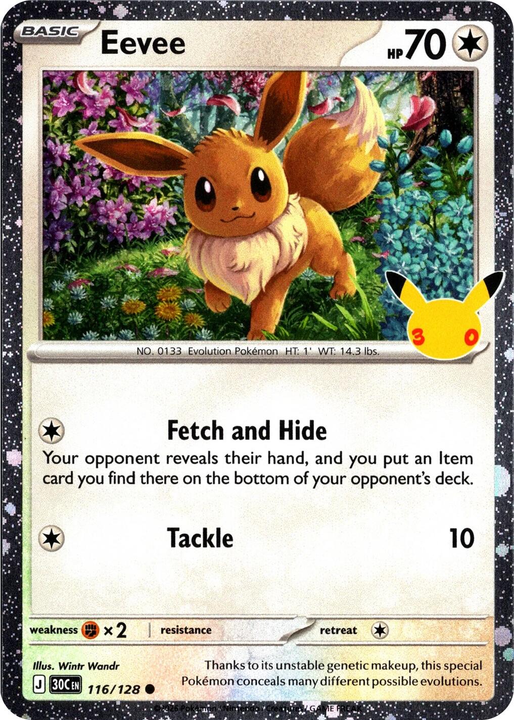 Eevee (116/128) (30th Celebration) [Mega Evolution: 30th Celebration] | Clutch Gaming