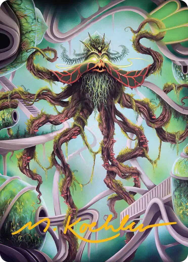 Verdant Kraken Art Card (Gold-Stamped Signature) [Reality Fracture Art Series] | Clutch Gaming