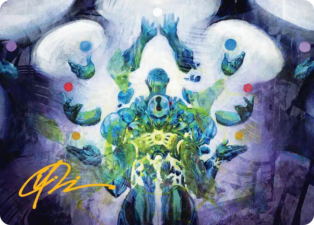 Avatar of Burgeoning Echoes Art Card (Gold-Stamped Signature) [Reality Fracture Art Series] | Clutch Gaming