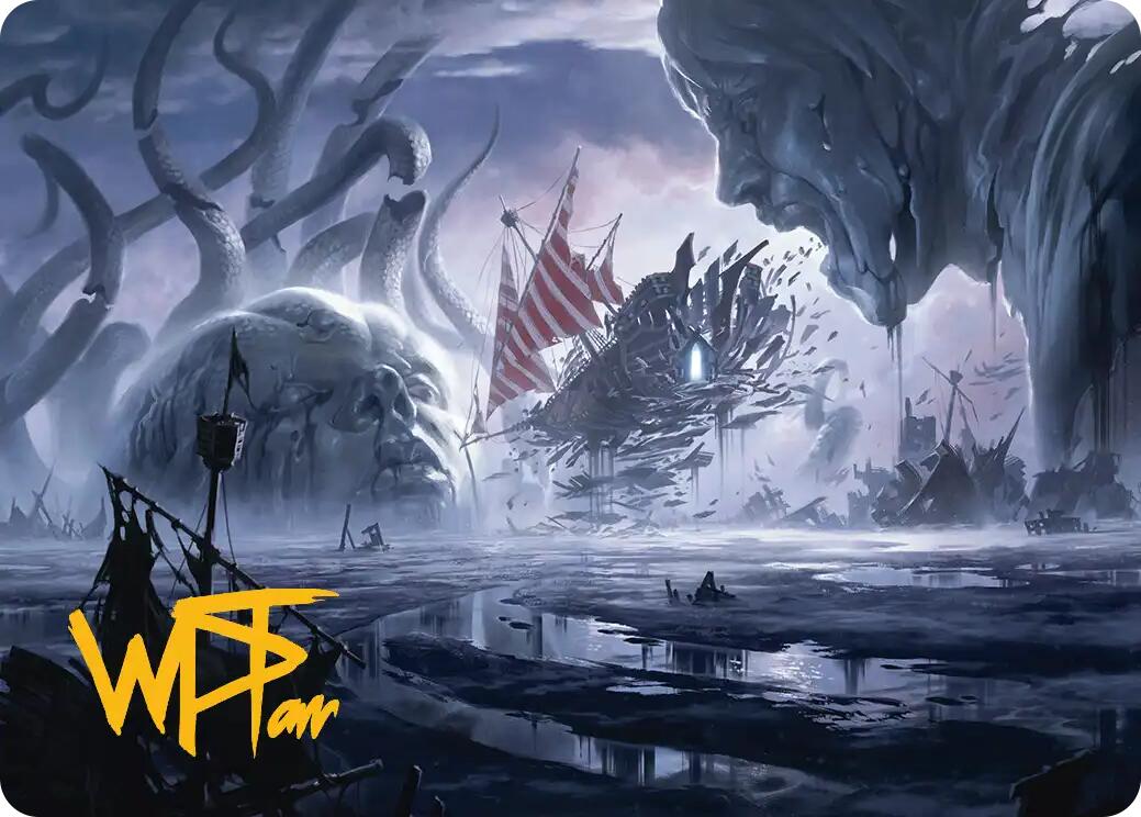 Shipwreck Marsh Art Card (Gold-Stamped Signature) [Reality Fracture Art Series] | Clutch Gaming