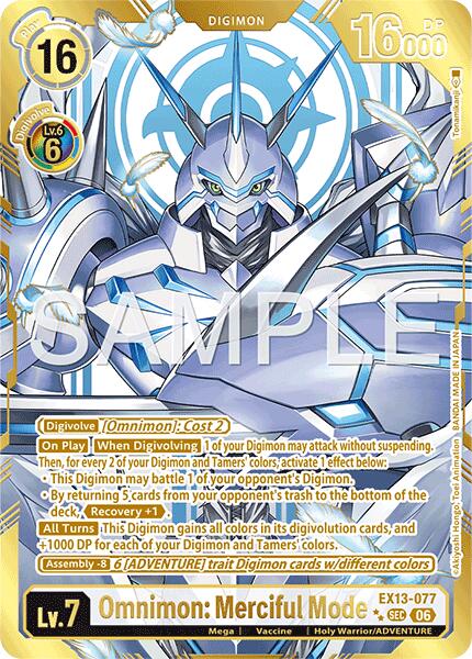 Omnimon: Merciful Mode [EX13-077] (Rare Pull) [Chivalrous XIII] | Clutch Gaming
