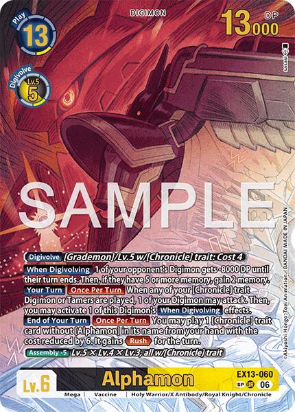 Alphamon [EX13-060] (SP) [Chivalrous XIII] | Clutch Gaming
