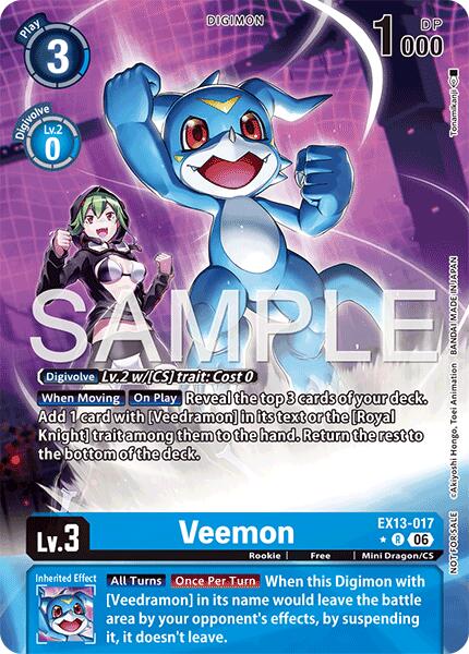 Veemon [EX13-017] (Extended Art) [Chivalrous XIII] | Clutch Gaming