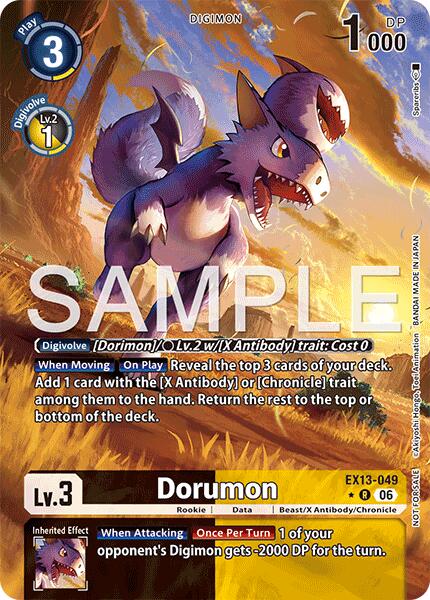 Dorumon [EX13-049] (Extended Art) [Chivalrous XIII] | Clutch Gaming