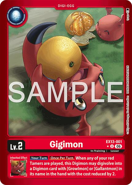 Gigimon [EX13-001] (Limited Foil) [Chivalrous XIII] | Clutch Gaming