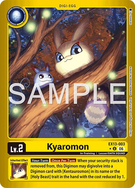 Kyaromon [EX13-003] (Limited Foil) [Chivalrous XIII] | Clutch Gaming
